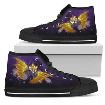 Angel Wings LSU Tigers High Top Shoes | Favorety AU