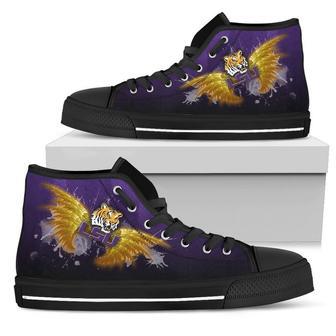 Angel Wings Lsu Tigers High Top Shoes | Favorety