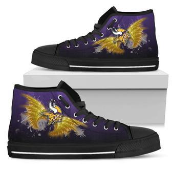 Angel Wings Minnesota Vikings High Top Shoes | Favorety AU