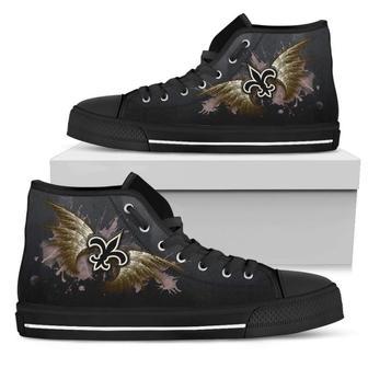 Angel Wings New Orleans Saints High Top Shoes | Favorety DE