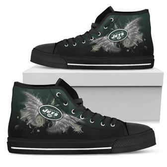 Angel Wings New York Jets High Top Shoes | Favorety