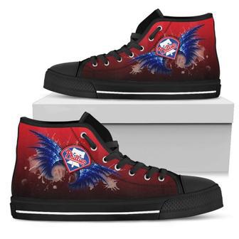 Angel Wings Philadelphia Phillies High Top Shoes | Favorety AU