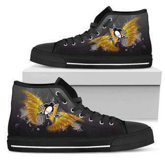 Angel Wings Pittsburgh Penguins High Top Shoes | Favorety AU