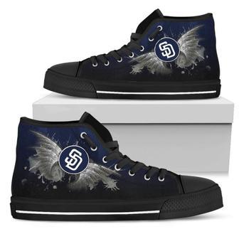 Angel Wings San Diego Padres High Top Shoes | Favorety CA