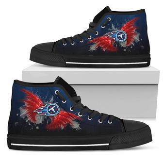 Angel Wings Tennessee Titans High Top Shoes | Favorety