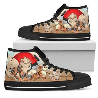 Arcanine Sneakers Pokemon High Top Shoes For Fan | Favorety AU