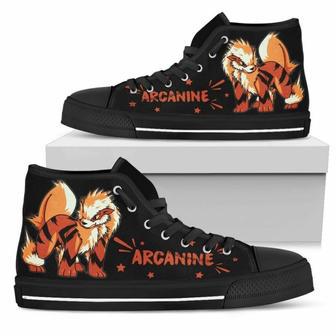 Arcanine Sneakers Pokemon High Top Shoes High Top Shoes | Favorety