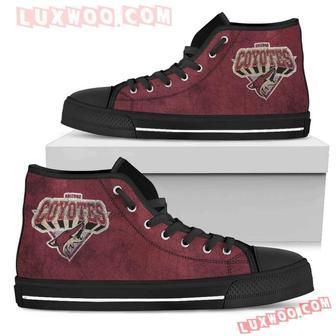 Arizona Coyotes High Top Shoes Sport Sneakers | Favorety