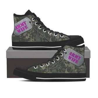 Army Wife High Top Shoes Sneakers - Monsterry AU