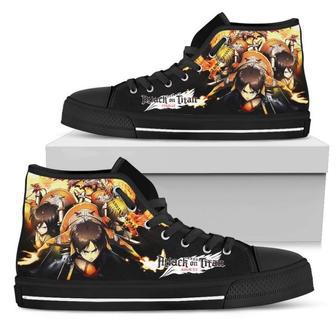 Attack On Titan Sneakers High Top Shoes | Favorety CA