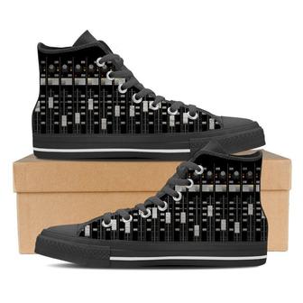Audio Mixing High Top Shoes - Monsterry CA