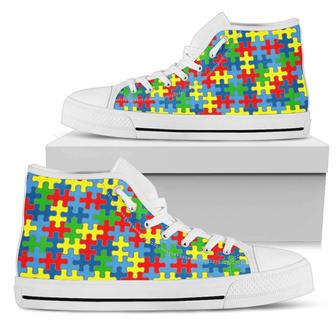 Autism Awareness High Top Shoes - Monsterry CA