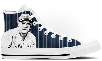 Babe Ruth High Tops Canvas Shoes - Monsterry