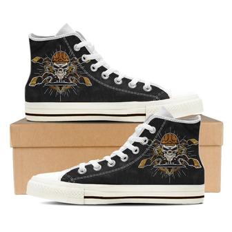 Backhoe Operator High Top Shoes Sneakers - Monsterry UK