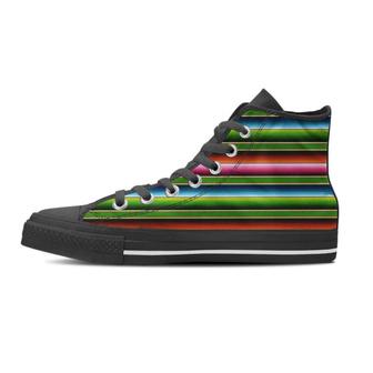 Baja Mexican Print Men's High Top Shoes - Monsterry