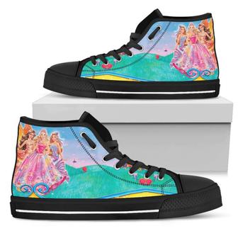 Barbie and the Secret Door High Top Shoes Snakers | Favorety