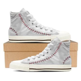 Baseball High Top Shoes Sneakers - Monsterry CA