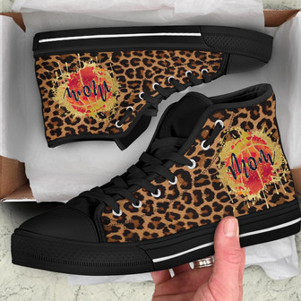 Basketball Leopard High Top Shoes / - Monsterry