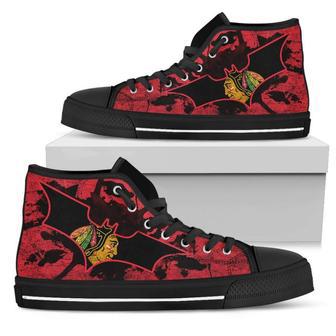 Batman Style Chicago Blackhawks High Top Shoes | Favorety UK