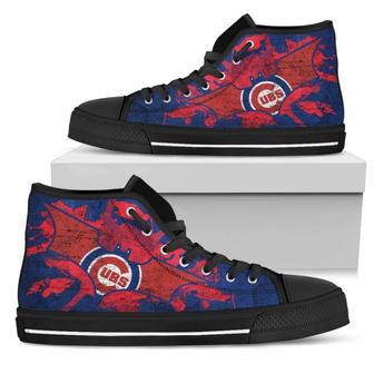 Batman Style Chicago Cubs High Top Shoes | Favorety UK