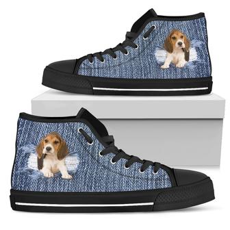 Beagle Break The Wall High Top Shoes - Monsterry CA