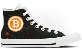 Bitcoin High Tops Canvas Shoes - Monsterry DE