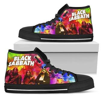 Black Sabbath Shoes High Top Sneakers Colorful Music Fan High Top Shoes | Favorety AU