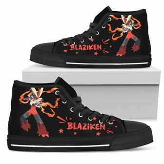 Blaziken Sneakers Pokemon High Top Shoes Gift Idea High Top Shoes | Favorety AU