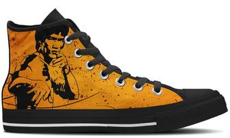 Bruce Lee High Tops Canvas Shoes - Monsterry