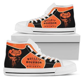 Bulleit Bourbon Sneakers Whiskey High Top Shoes - Monsterry UK