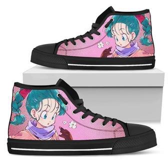 Bulma Sneakers High Top Shoes Dragon Ball Fan Gift High Top Shoes | Favorety