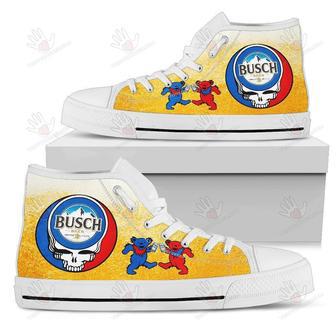 Busch Grateful Dead Beer High Top Shoes Beer Lover Unisex High Top Canvas Shoes | Favorety CA