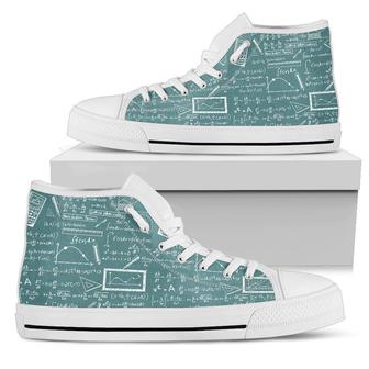 Calculus Pattern High Top Shoes Sneakers - Monsterry CA