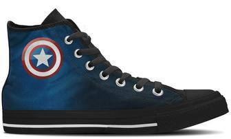 Captain High Top Canvas Shoes - Monsterry UK