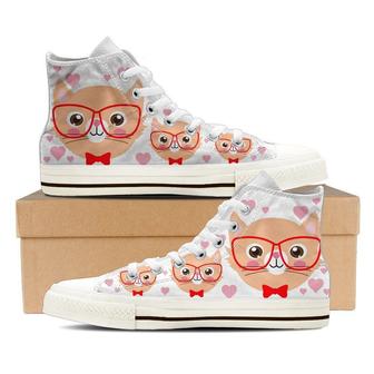 Cat Geek High Top Shoes - Monsterry AU