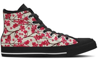 Cherry Blossom High Top Shoes Sneakers - Monsterry
