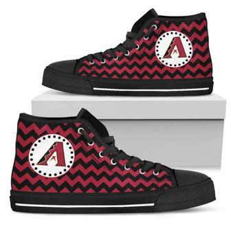 Chevron Broncos Arizona Diamondbacks High Top Shoes | Favorety CA