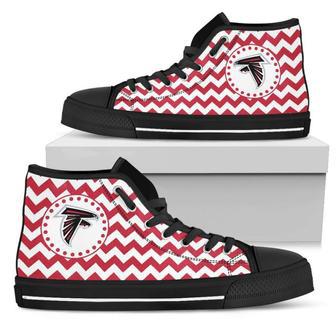 Chevron Broncos Atlanta Falcons High Top Shoes | Favorety