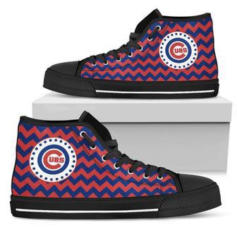 Chevron Broncos Chicago Cubs High Top Shoes | Favorety AU