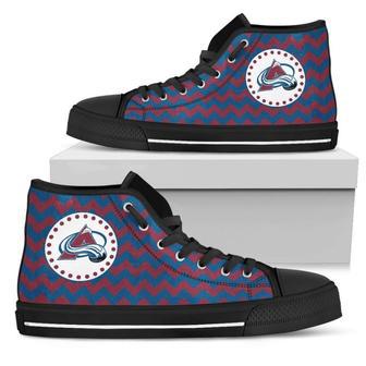 Chevron Broncos Colorado Avalanche High Top Shoes | Favorety UK