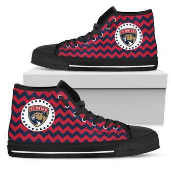 Chevron Broncos Florida Panthers High Top Shoes | Favorety UK