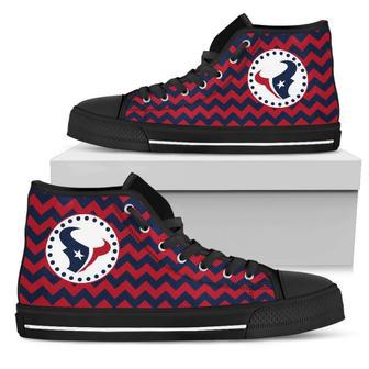 Chevron Broncos Houston Texans High Top Shoes | Favorety CA