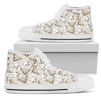 Chihuahua Pattern High Top Shoes - Monsterry