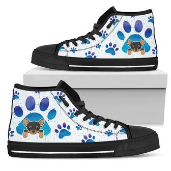 Chihuahua Paws High Top Shoes - Monsterry