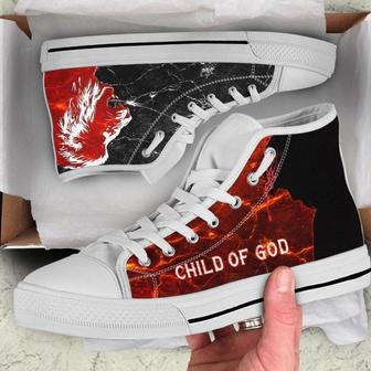 Child Of God Jesus Christian Lion High Top Shoes - Monsterry CA