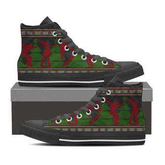 Christmas Skateboard High Top Shoes Sneakers - Monsterry UK