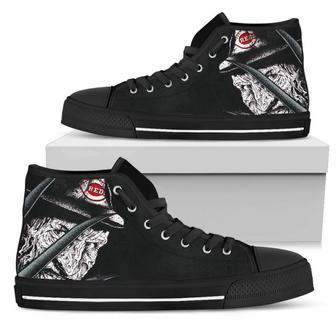 Cincinnati Reds Nightmare Freddy Colorful High Top Shoes | Favorety AU