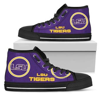 Circle Logo LSU Tigers High Top Shoes | Favorety UK