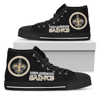 Circle Logo New Orleans Saints High Top Shoes | Favorety DE