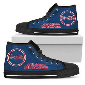 Circle Logoatlanta Braves High Top Shoes | Favorety DE